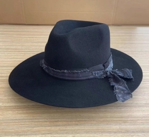 A111504 Chapeau en feutre 100 % laine australienne, vente en gros, chapeau à large bord, style décontracté, unisexe, pour fêtes - Product Image 5