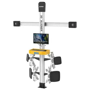 AUTOOL mesin Penyelaras ban 3D, alat Penyelaras ban otomatis penuh, sistem pengangkat pelurus roda cocok untuk pemburu