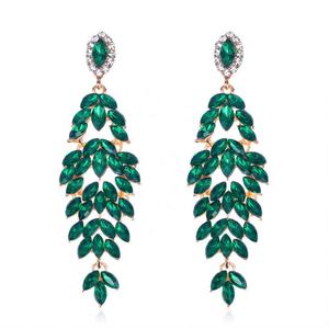 ต่างหูห้อยประดับคริสตัลรูปทรงมาร์ควิส แรด และผีเสื้อ ดีไซน์หรูหรา ชุบทอง สำหรับผู้หญิง แฟชั่นทันสมัย เหมาะสำหรับโอกาสพิเศษ - Product Image 1