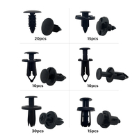 100 pièces mixte voiture Auto attache Clip corps pousser retenue voiture clips rivet en plastique pare-chocs porte garniture panneau attache Kit