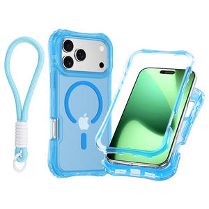 Coque transparente antichoc pour <span class=keywords><strong>iPhone</strong></span> 16/17, qualité militaire, avec cordon, <span class=keywords><strong>ultra</strong></span>-transparente, fine, directement de l'usine - Product Image 5