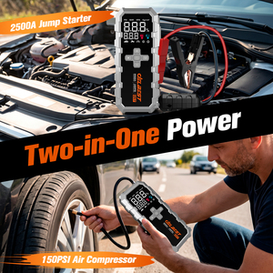 <span class=keywords><strong>Arrancador</strong></span> de Coches 2500A con Compresor de Aire, <span class=keywords><strong>Arrancador</strong></span> <span class=keywords><strong>Portátil</strong></span> con Bomba de Aire, <span class=keywords><strong>Arrancador</strong></span> con Inflador de Neumáticos - Product Image 4
