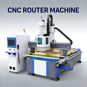 Machine de découpe et de fraisage CNC 3 axes pour le travail du bois, planuse CNC 1325 ATC automatique 4x8 pi pour la fabrication de meubles - Product Image 1