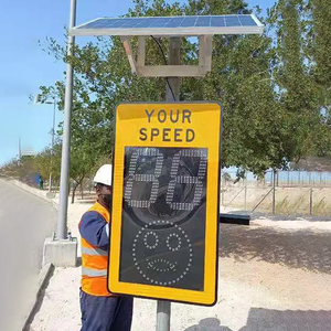 <span class=keywords><strong>Prix</strong></span> d'usine LED Affichage Panneaux de signalisation Détecteur de vitesse Radar solaire Panneau de limitation de vitesse Panneau de vitesse radar - Product Image 3