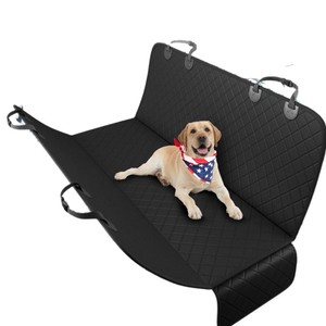 Funda para asiento trasero de coche para mascotas, impermeable, plegable, rectangular, tipo clip, negro, naranja, todo negro, para perros y gatos - Product Image 5