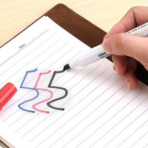 Marcadores de Pizarra Blanca de Borrado en Seco, Estilo Bolígrafo, 3 Colores, Marcador de Pizarra Blanca Económico para la Escuela - Product Image 4