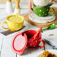 Bureau petit déjeuner avoine tasse en céramique Portable céréales tasses grès grande capacité tasse à café