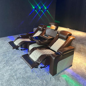 Asiento de <span class=keywords><strong>Cine</strong></span> de lujo, muebles de teatro reclinables de uso doméstico <span class=keywords><strong>baratos</strong></span> modernos, gran oferta, silla de motores duales de película al por mayor - Product Image 3