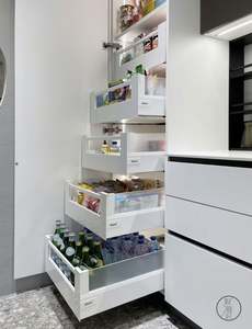 Armoires de cuisine modulaires populaires, designs de cuisine modernes, conception de petite cuisine pour appartement - Product Image 4