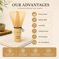Fouet à matcha japonais personnalisé, fouet en bambou fait à la main, accessoires pour matcha, Chasen, emballage en boîte Kraft 100, fouets à matcha en bambou