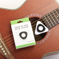 Twelve-tone Guitar Pick Tuner Function with LED Screen for Electric Acoustic Guitars Bass Ukulele