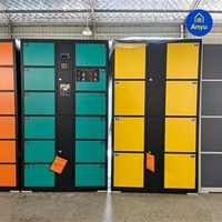 Casier de rangement intelligent pour bagages avec paiement sans argent liquide et en espèces Nayax pour aéroports, gares et espaces publics