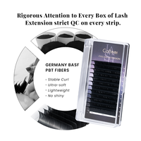 Extensions de cils individuels classiques en PBT, faites à la main, en forme de W, légères, 7 mm, naturelles, scintillantes, mates, douces, véganes, sans cruauté animale