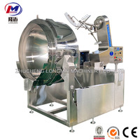 Chauffe-vapeur automatique au gaz, pour poisson, crevettes, œufs, viande, marmite de cuisson, machine à remuer pour aliments avec agitateur