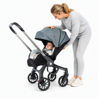 Poussette bébé pliable 3 en 1 en alliage d'aluminium, personnalisable OEM ODM, pour nouveau-né et nourrisson