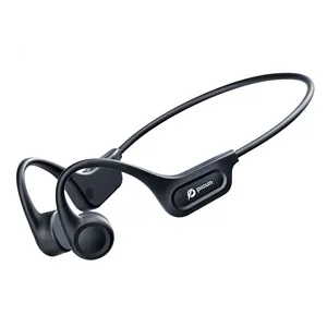 Picun T1 Headphone tahan air IP56 Bluetooth, Earphone konduksi tulang olahraga nirkabel telinga terbuka