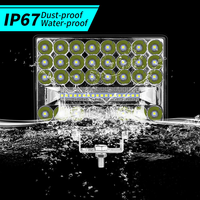Luz de Trabajo LED DXZ de 5 Pulgadas - Amplio Campo de Visión, 144W, 48 LED, 12-24V para Autos, Camionetas, Jeeps, ATVs, UTVs, SUVs y Barcos (Modificación/Actualización)