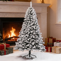 Sapin de Noël floqué 2026, nouveau style, grande décoration en PVC pour salon, maison, bricolage, aménagement de scène