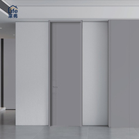 Portes intérieures écologiques de style luxe discret, sans peinture, disponibles au prix de gros d'usine, insonorisées et faciles à nettoyer