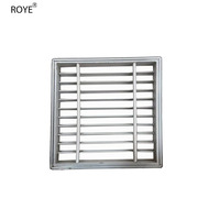 Diffuseur d'air flexible en alliage d'aluminium avec couvercle de ventilation de climatisation au design moderne
