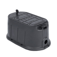 Boîte de protection pour compteur d'eau en plastique PP résistant à la corrosion et à haute pression, personnalisable OEM, avec couvercle, 36*21*16cm
