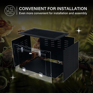 Custodia trasparente trasparente in PVC geco custodia in stile semplice scatola solida per piccoli rettili allevamento all'ingrosso PVC rettile involucro - Product Image 5