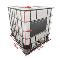 Les barils blancs/noirs de tonne du HDPE 1000L pour l'emballage et le transport sont spécifiquement conçus pour le liquide de produit chimique et de nourritures, ch