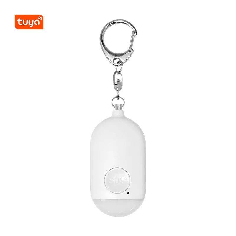 Personal Panic Alarm Wireless Smart Tuya 4G Security Sensor Safety Personal Alarm Bluetooth Panic Button Alert System SOS Alarm Keychain