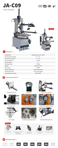 Venta Directa de Fábrica: Máquina de Cambio de Neumáticos 220V, Herramienta para Reparación de Automóviles, Mejor Precio, Desmontadora de Neumáticos para Talleres JA-C09 Tilt-Back T - Product Image 4