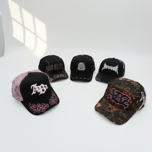 Nouvelles casquettes de baseball 2026 à 5 panneaux, visière incurvée, doublure anti-taches, broderie personnalisée, strass, étiquette métallique – Casquettes Bigg <span class=keywords><strong>Boss</strong></span>, Son of God, Baez - Product Image 2
