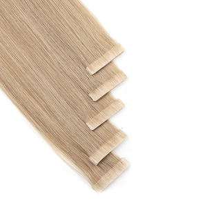 K.SWIGS Extensions de cheveux à bandes adhésives en PU sans couture de qualité supérieure, 12-28 pouces, double épaisseur, cheveux humains vierges Remy chinois, invisibles - Product Image 5