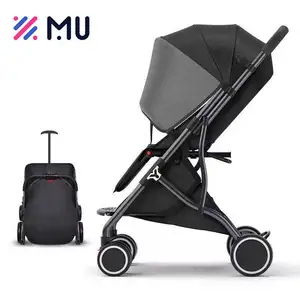 Groothandel Luxe Custom Opvouwbaar Aluminium Baby Kinderwagen Lichtgewicht Reisvliegtuig 3 In 1 Kinderwagen Met Autostoel