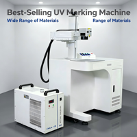 Machine de marquage laser UV refroidie par air 3W/5W/10W pour petites entreprises avec garantie d'un an