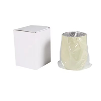 Bouteille d'eau modulaire minimaliste, corps sans couture avec manchon magnétique coloré, style nordique