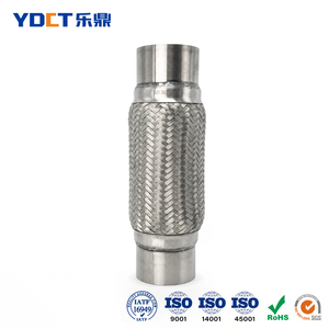 Tubo <span class=keywords><strong>de</strong></span> Escape Flexible Universal <span class=keywords><strong>de</strong></span> Acero Inoxidable con Junta Trenzada para Automóviles y Camiones - Product Image 1