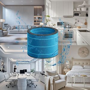 ตลับกรองเครื่องฟอกอากาศที่ดีที่สุด H13 True Hepa ถ่านกัมมันต์แบบจีบ สำหรับไฮเออร์ เอสแซด 300 ซี 1 แพ็ค 40 ชิ้น - Product Image 1