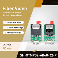 Transceptor de Video de Fibra Óptica CVBS 1CH Analógico para CCTV, Módulo TTL TX RX de Fibra Única FC 60KM 1270/1330nm para Extensión de Señal de Cámara