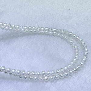 Nuevo Collar de Perlas de Agua Dulce Naturales de 4-5 mm, Casi Redondas, Impecables, de Doble Capa, Versátiles, Sencillas con un Diverso Temperamento - Product Image 3