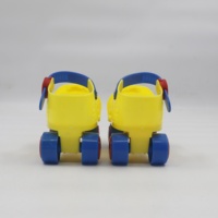Patins à roulettes Yijiu Yijiu pour filles et garçons de 3 à 6 ans, en plastique, réglables, à quatre roues, pour débutants, modèle TR-26HK04