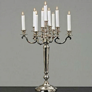 European Design Handmade Aluminum Creative Tabletop Candelabra 68cm Customizable Multi-color Options Wedding Christmas 8-Arm - Product Image 1