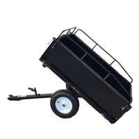 Remorque de tracteur de pelouse remorquée ATV polyvalente à faible quantité minimale de commande tirer derrière des remorques de Scooter de jardin pour une utilisation de moto et de VTT