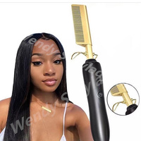 WD3 Vente chaude Lisseur de cheveux de haute qualité Peigne chauffant professionnel Mini lisseur de cheveux Presse-cheveux électrique Peigne chauffant