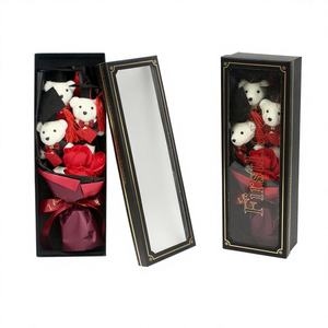 Set de Regalo con Luz LED de Oso y Flor EB, Caja de Regalo Personalizada de 15.5 Pulgadas para Graduación, Peluche Hecho a Mano con Relieve, Modelo 378017 - Product Image 1