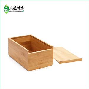 Bamboo napkin <b>box</b>, bamboo tissue <b>box</b>, tissue holder, bamboo <b>box</b>, storage <b>box</b> for car, living room, dining room, and <b>tea</b> room. - Product Image 2