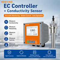 Contrôleur de capteur de conductivité en acier inoxydable REMOND, capteur TDS, sonde EC, RS485, conductimètre, OEM, protection IP65