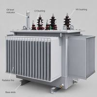 Transformateur immergé dans l'huile triphasé pour postes de transformation extérieurs et réseaux électriques industriels
