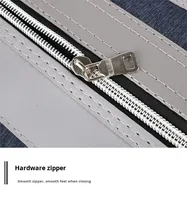 Bolsa para documentos A4, carpeta de archivos portátil de doble capa, impermeable, con cremallera Oxford, bolsa para conferencias, para documentos en papel, maletines para hombres