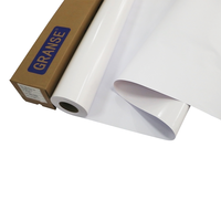 Vinilo Autoadhesivo Eco Solvente en Rollo, Película de PVC PP de 120 micras, Material Imprimible para Calcomanías de Vehículos, Gráficos de Pared, Publicidad