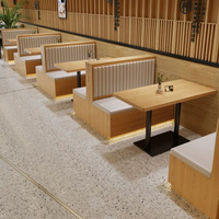Ensemble de canapés et banquettes en cuir sur mesure pour restaurants, idéal pour les projets professionnels