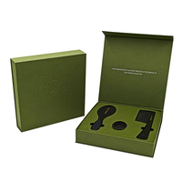 Boîte cadeau magnétique de luxe avec insert en éponge gaufrée, emballage en papier